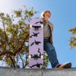 Skateboard Patrón de bacalao de ballena orca personalizado Pa<br><div class="desc">Un maravilloso podo de hermosas ballenas orca para cada amante de las ballenas. Las ballenas asesinas de orca patrón decoración de casa,  regalo. Patinaje orca lila púrpura pastel.</div>