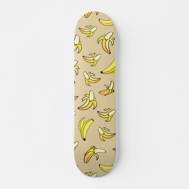 Skateboard Patrón de banana (Anverso )