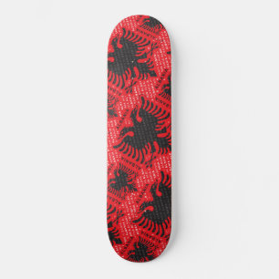 Skateboard Patrón de bandera albanesa 2