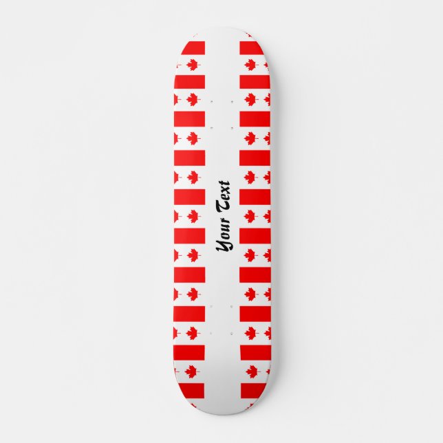 Skateboard Patrón de bandera canadiense (Anverso )