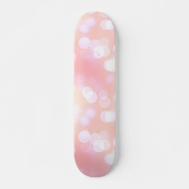 Skateboard Patrón de bokek estético rosa suave