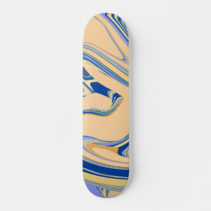 Skateboard Patrón de brillo de purpurina de acuarela verde