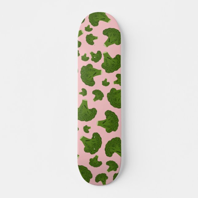 Skateboard Patrón de brócoli (Anverso )