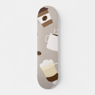 Skateboard Patrón de café