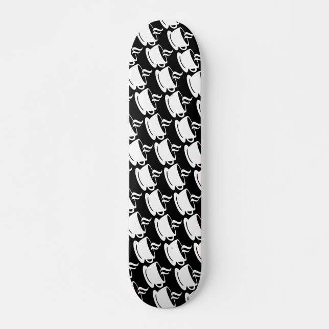 Skateboard Patrón de café (Anverso )