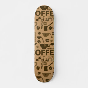 Skateboard Patrón de café