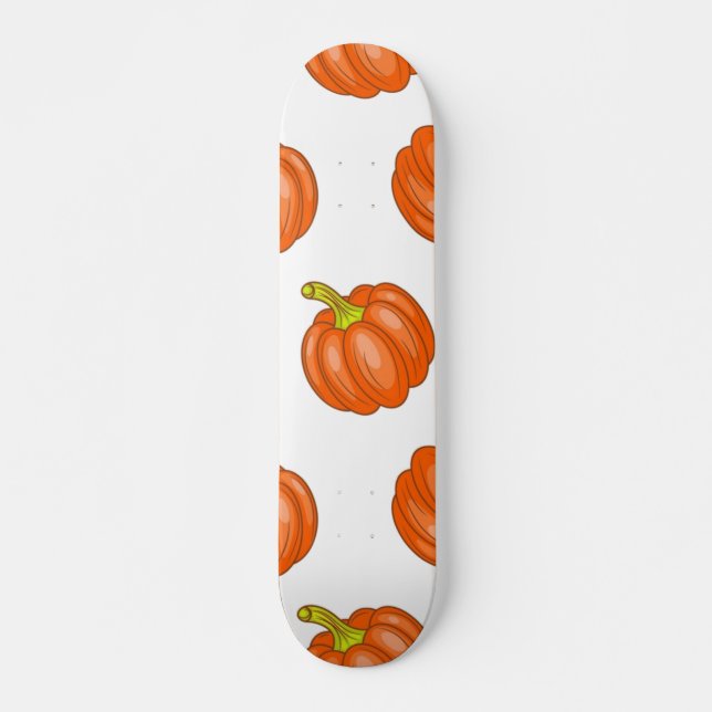 Skateboard Patrón de calabaza (Anverso )