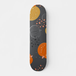 Skateboard Patrón de calabaza