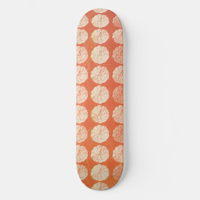 Skateboard Patrón de calabaza de otoño (Anverso)