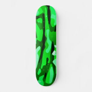 Skateboard Patrón de camo verde de moda