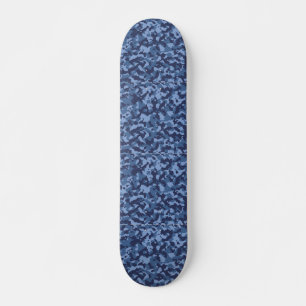 Skateboard Patrón de camuflaje azul de camo militar