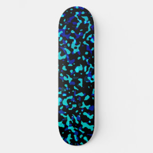 Skateboard Patrón de camuflaje Guay Blue Seagreen