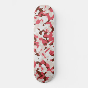 Skateboard patrón de camuflaje REd