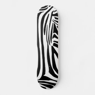Skateboard Patrón de cebra