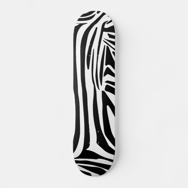 Skateboard Patrón de cebra (Anverso)