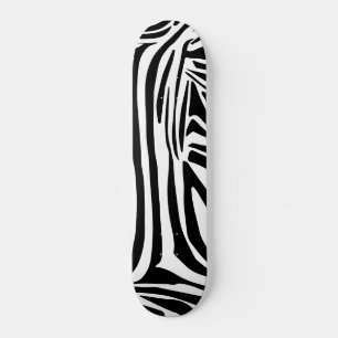 Skateboard Patrón de cebra