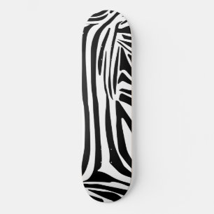 Skateboard Patrón de cebra