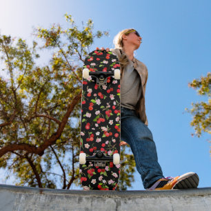 Skateboard Patrón de cerezas 2