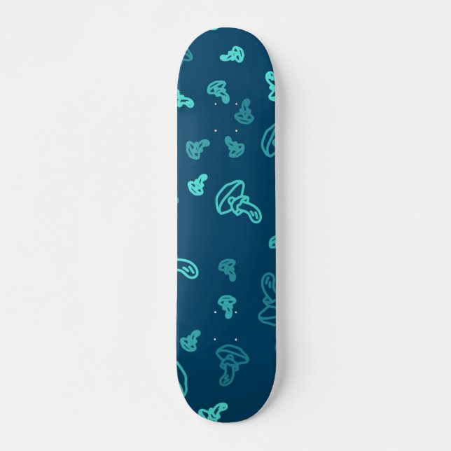 Skateboard Patrón de champiñones (Anverso )
