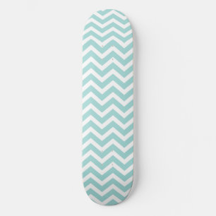 Skateboard Patrón de chevron Aqua