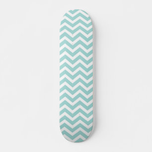 Skateboard Patrón de chevron Aqua