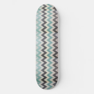 Skateboard Patrón de Chevron sobre textura Metalizado por Shi