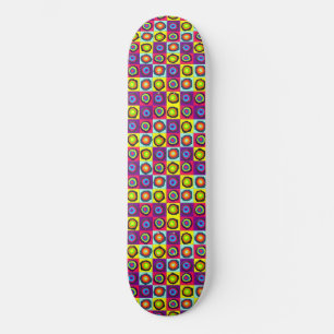 Skateboard patrón de círculos