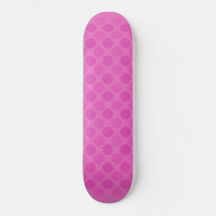 Skateboard Patrón de círculos rosados retro