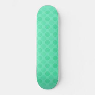 Skateboard Patrón de círculos verdes retro
