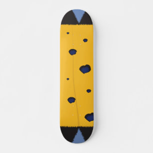 Skateboard Patrón de color vibrante
