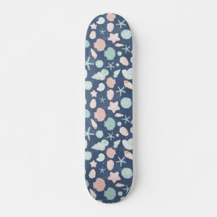 Skateboard patrón de conchas de mar