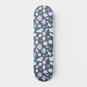 Skateboard patrón de conchas marinas