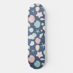 Skateboard patrón de conchas marinas