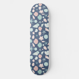 Skateboard patrón de conchas marinas