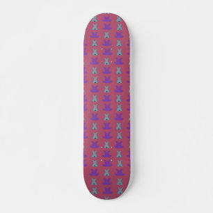 Skateboard patrón de conejitos de Pascua