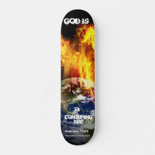 Skateboard Patrón de consumo de fuego