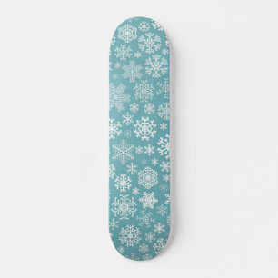 Skateboard Patrón de copo de nieve