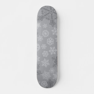 Skateboard Patrón de copo de nieve