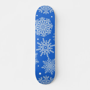 Skateboard Patrón de copo de nieve