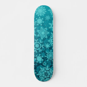 Skateboard Patrón de copo de nieve