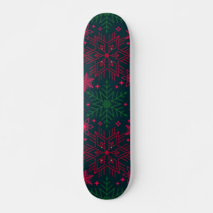 Skateboard Patrón de copo de nieve