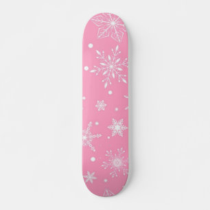 Skateboard Patrón de copo de nieve