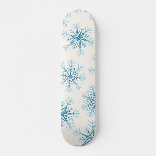 Skateboard Patrón de copo de nieve (Anverso )