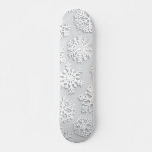 Skateboard Patrón de copo de nieve
