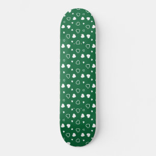 Skateboard Patrón de corazones estilizados 6