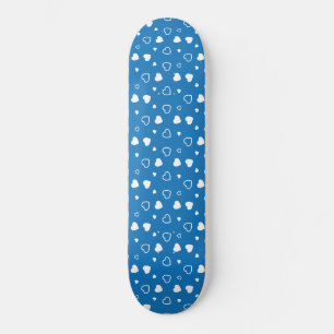 Skateboard Patrón de corazones estilizados 7