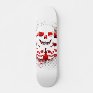 Skateboard Patrón de cráneo de Grunge