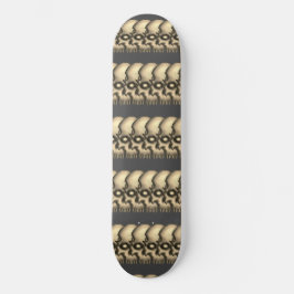 Skateboard Patrón de cráneo tribal vintage grunge sepia gótic