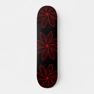 Skateboard Patrón de Crimson en negro