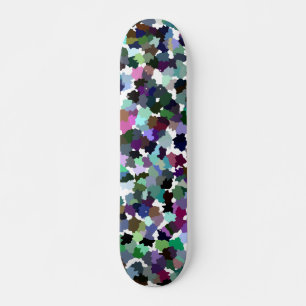 Skateboard Patrón de cristal de resumen de múltiples colores